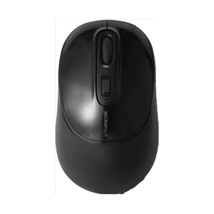 Micropack Three Modes Bluetooth USB Wireless Mouse Black